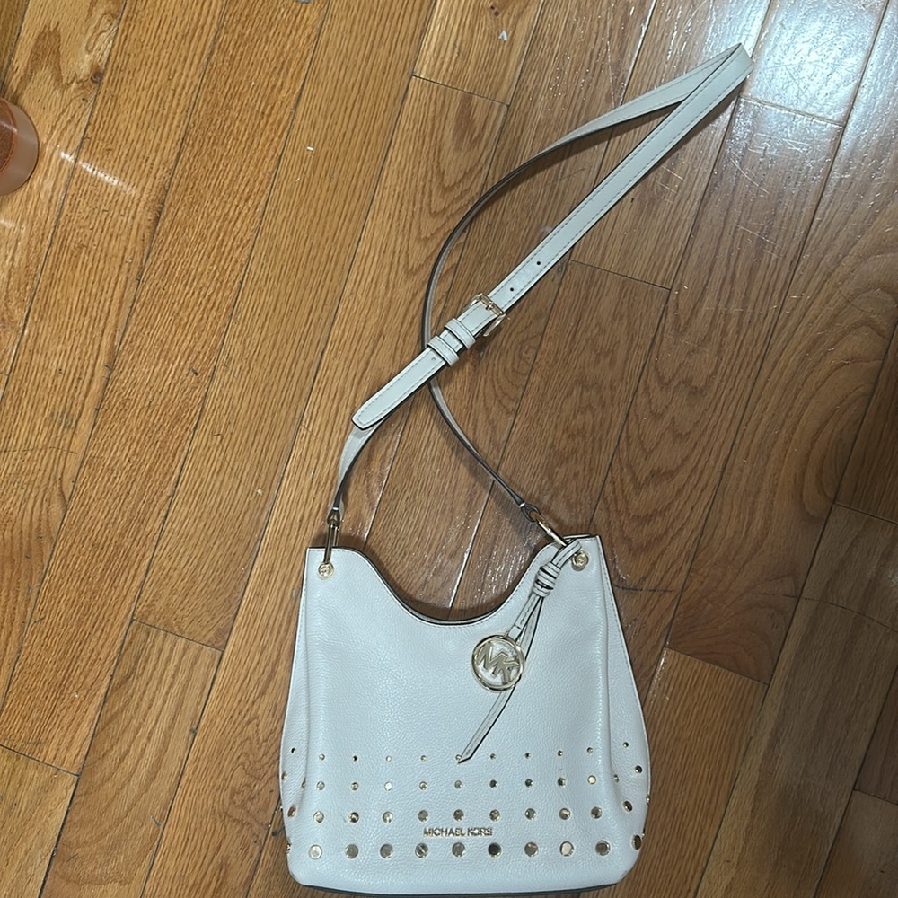 Michael Kors Gold Studded Shoulder Bag